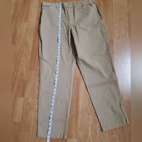 Lands' End Mid Rise Pull On Chino Ankle Pants 14T - Picture 11 of 14